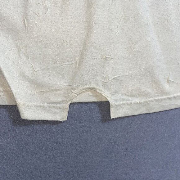 Jamie Sadock Sleeveless Crinkle 4-Snap Buttons Ivory Women's Golf Shirt Top Sz S - Picture 8 of 8